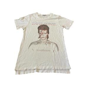 David Bowie Aladdin Sane Men's/Unisex Tee by Junk Food S H95